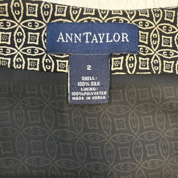 VTG 90s 100% Silk Ann Taylor Mini Skirt Fully Lined Rachel Greene High Rise 2 - Picture 3 of 6